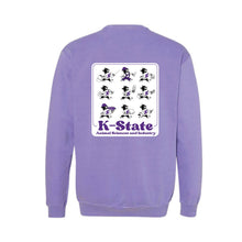 Load image into Gallery viewer, KSU: Violet Comfort Colors Crewneck