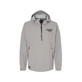 Church: Grey Dri Duck Anorak 1/4 Zip Pullover