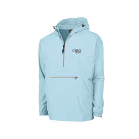 Church: Aqua 1/4 Zip Pullover