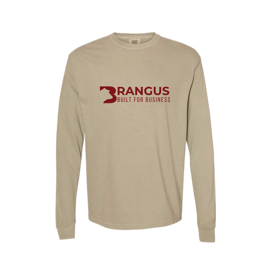 Brangus: Comfort Colors Khaki Long Sleeve T-Shirt