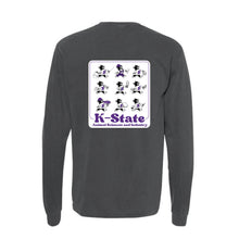 Load image into Gallery viewer, KSU: Pepper Comfort Colors Long Sleeve T-Shirt
