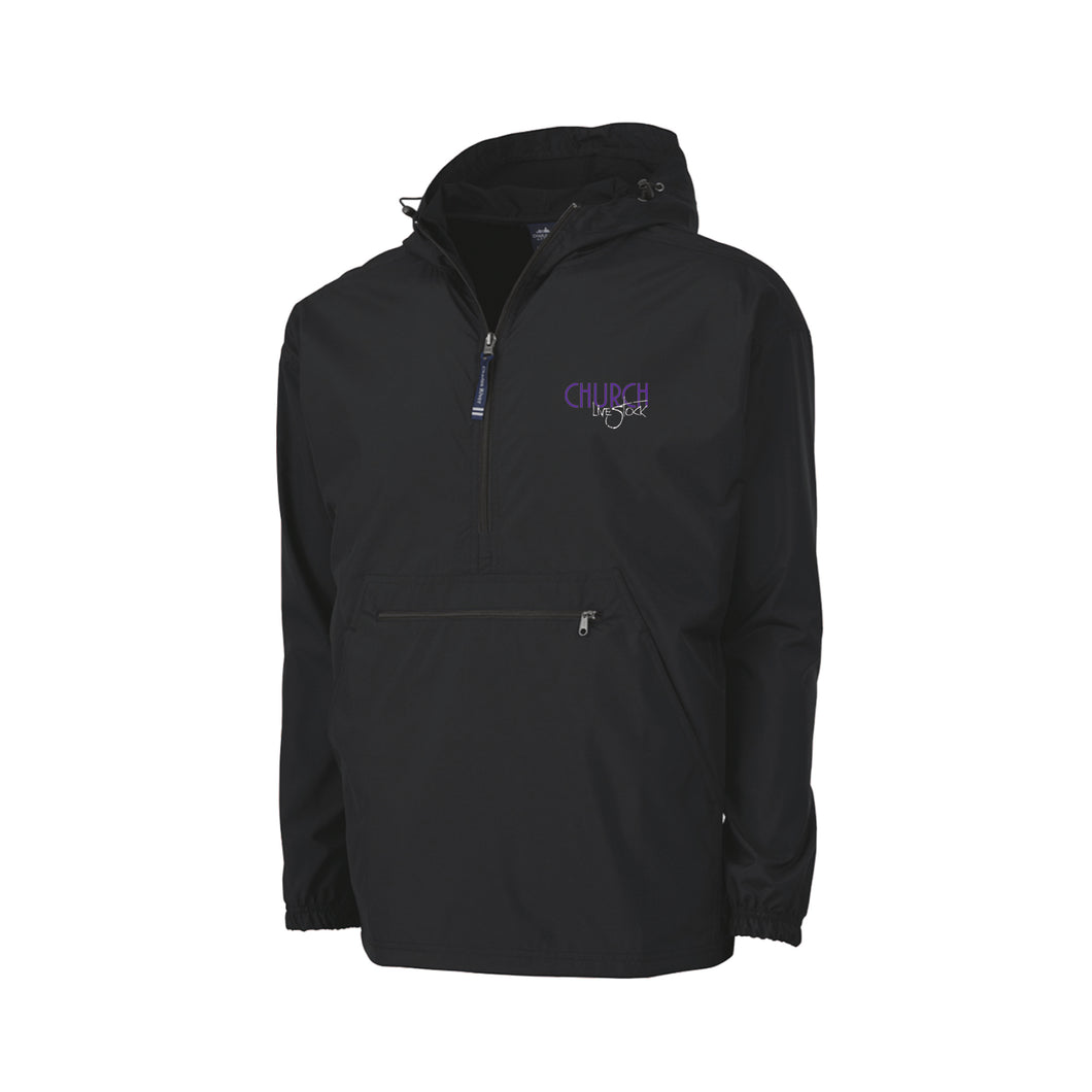 Church: Black 1/4 Zip Pullover