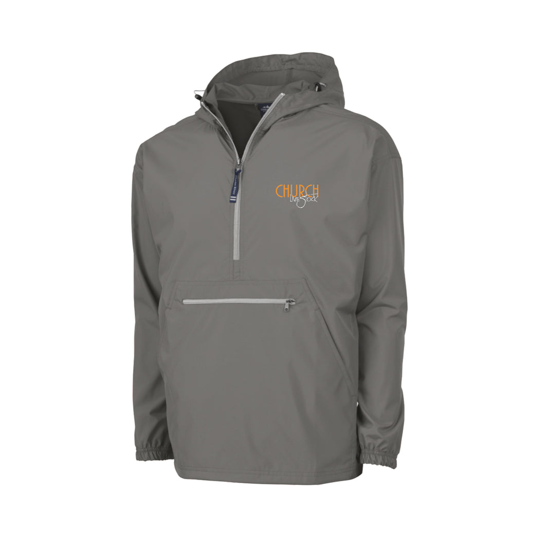 Church: Grey 1/4 Zip Pullover