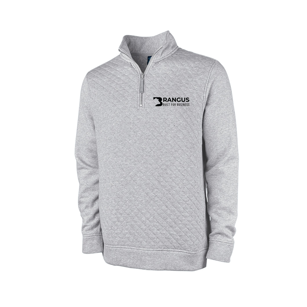 Brangus: Grey Quilted Pullover