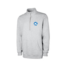 Load image into Gallery viewer, CHAR: Heather Grey Half Zip Sweatshirt
