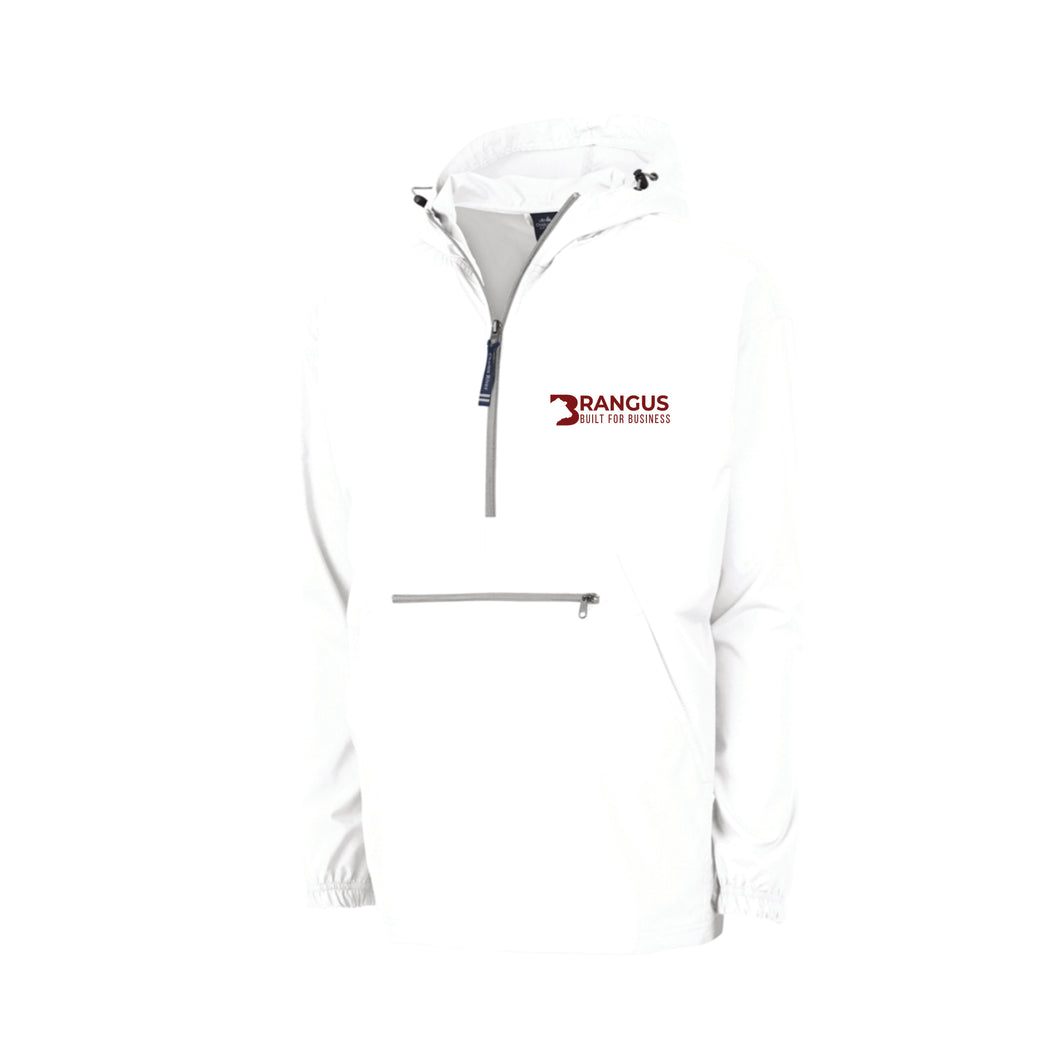 Brangus: White 1/4 Zip Pullover