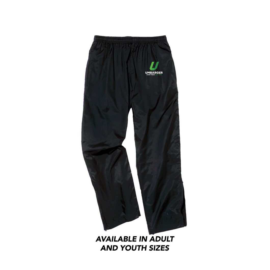 Umbarger: Black Wash Pants