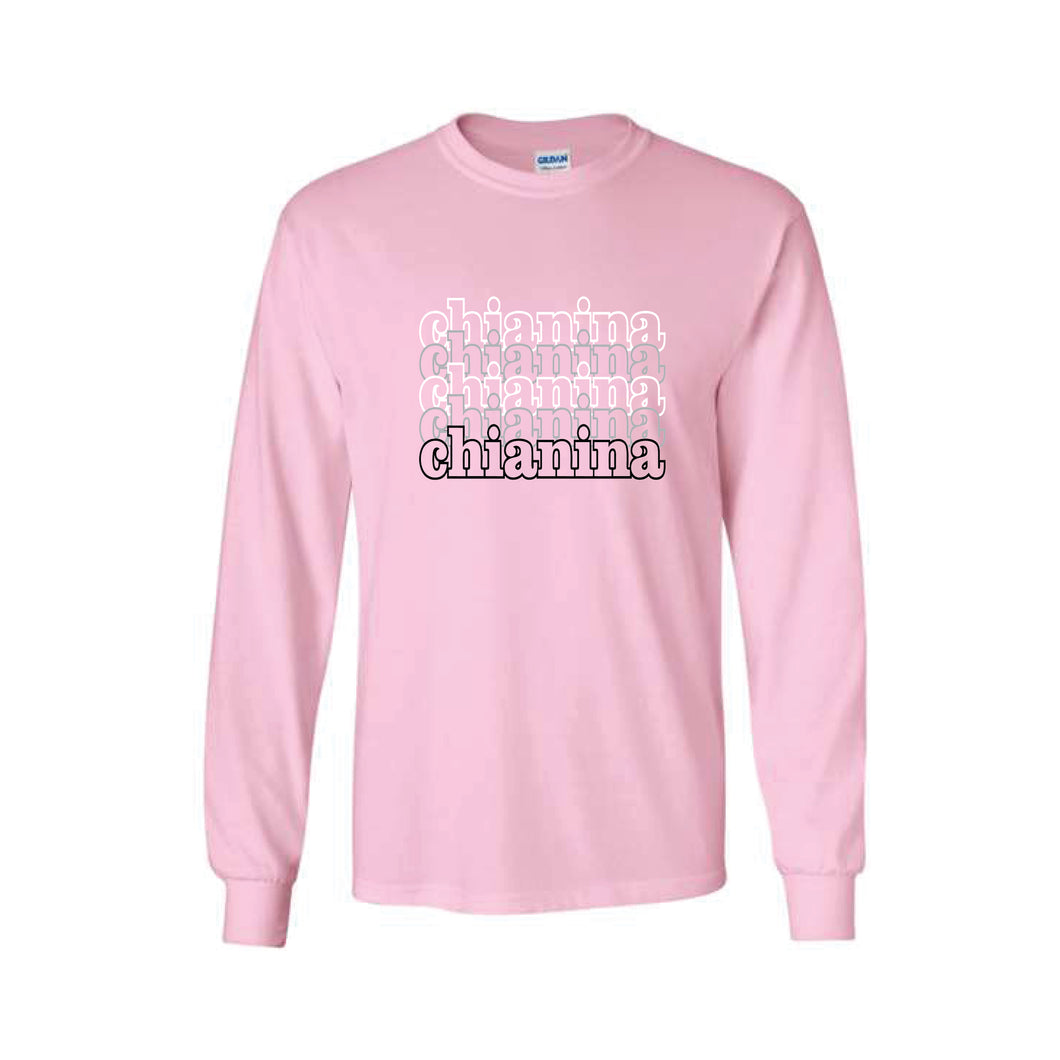 AJCA: Pink Long Sleeve T-shirt