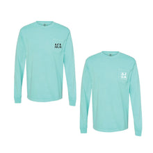 Load image into Gallery viewer, AJCA: Comfort Colors Front Pocket Long Sleeve T-shirt
