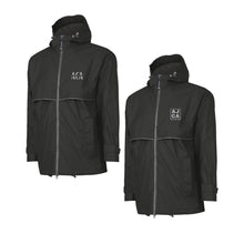 Load image into Gallery viewer, AJCA: Black Full Zip Raincoat
