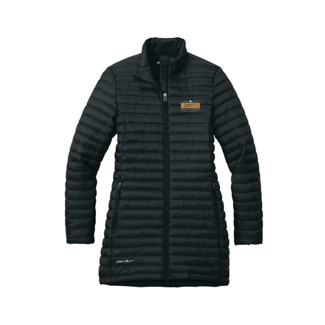 Missouri Angus: Eddie Bauer Women's Long Puffer Jacket- Black