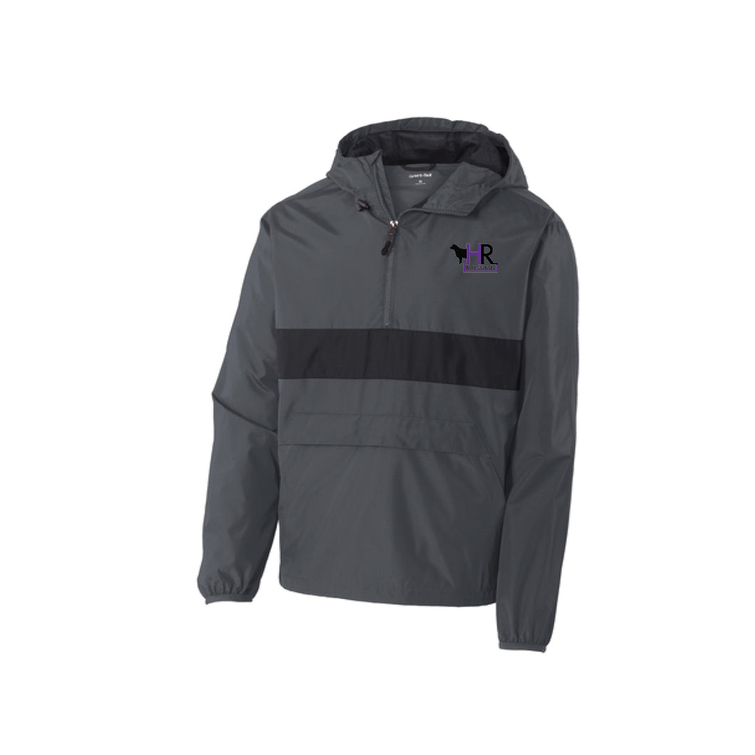 HR: Colorblock Hooded 1/4 Zip Pullover