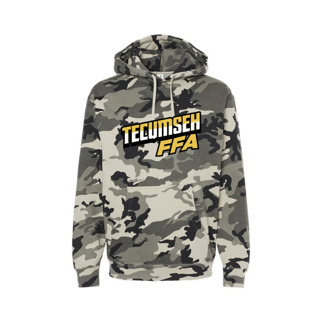 Tecumseh: Heavyweight Hoodie- Snow Camo