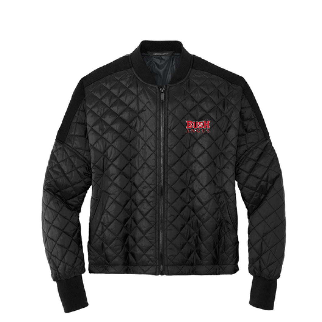 Bush Angus: Women's Black Boxy Quilted Jacket – Gear Orders