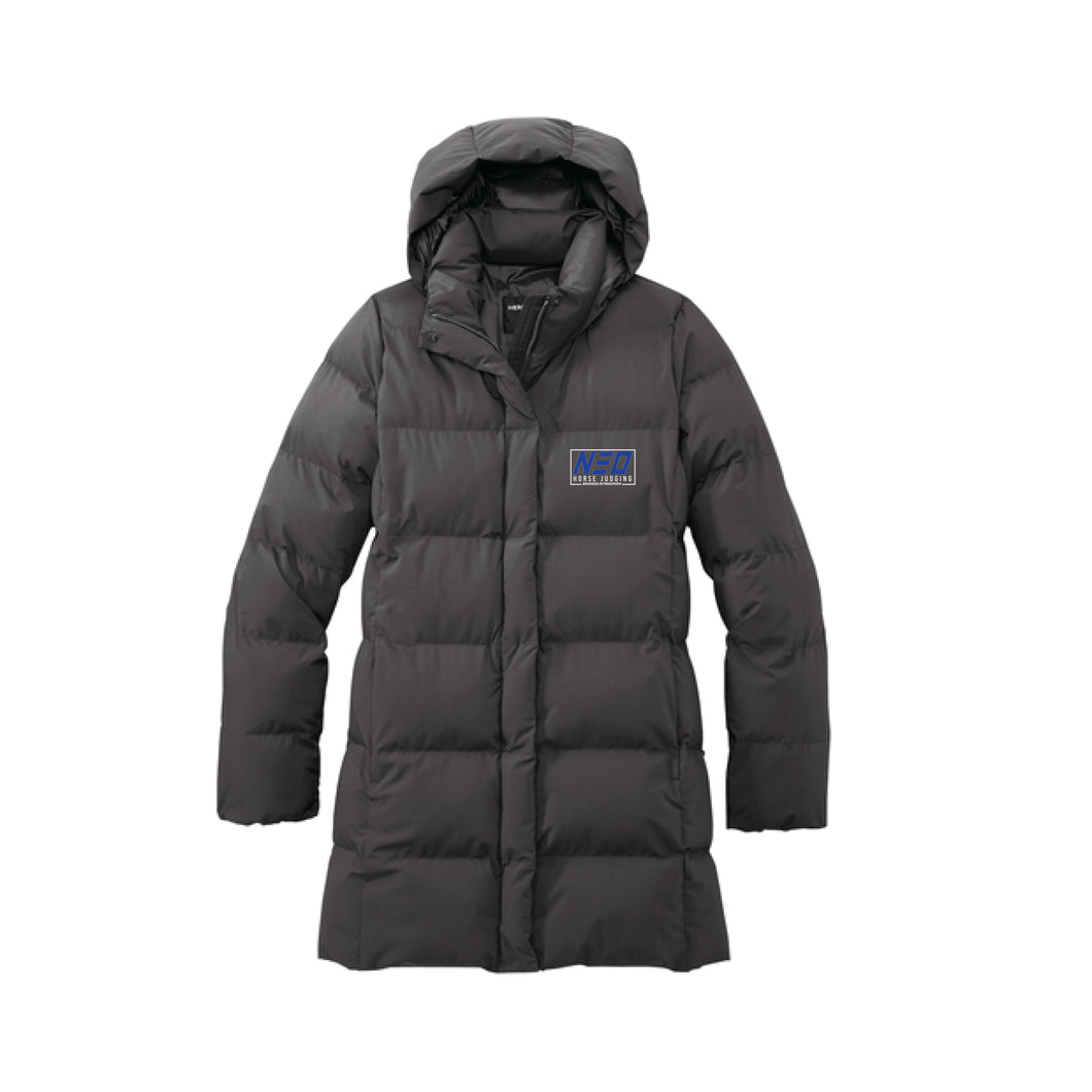 NEO Horse: Women's Grey Long Puffy Jacket
