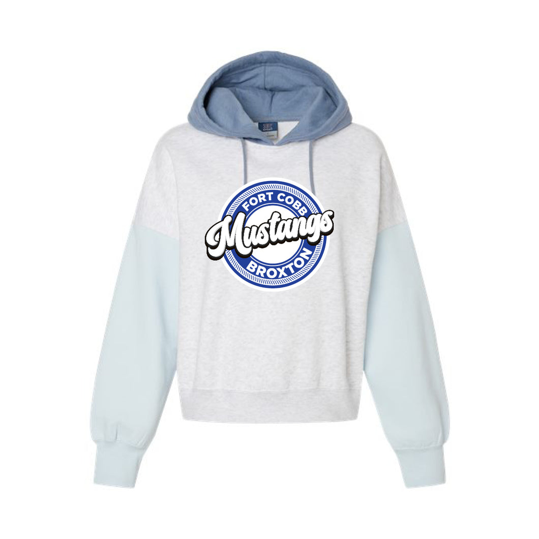 FC-B: Women's Colorblock Crop Hoodie