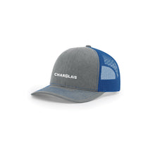 Load image into Gallery viewer, CHAR: Grey/Blue Mesh Back Cap
