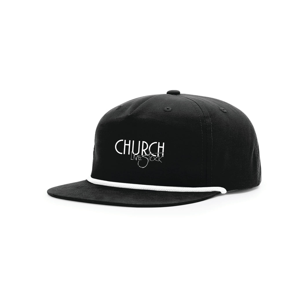 Church: Black/White Rope Cap