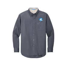 Load image into Gallery viewer, CHAR: Grey Long Sleeve Button Down Shirt

