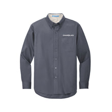 Load image into Gallery viewer, CHAR: Grey Long Sleeve Button Down Shirt
