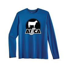 Load image into Gallery viewer, CHAR: Blue Long Sleeve Performance Shirt
