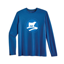 Load image into Gallery viewer, CHAR: Blue Long Sleeve Performance Shirt
