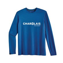 Load image into Gallery viewer, CHAR: Blue Long Sleeve Performance Shirt
