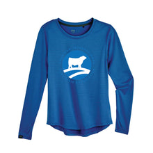 Load image into Gallery viewer, CHAR: Blue Long Sleeve Performance Shirt
