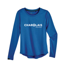 Load image into Gallery viewer, CHAR: Blue Long Sleeve Performance Shirt
