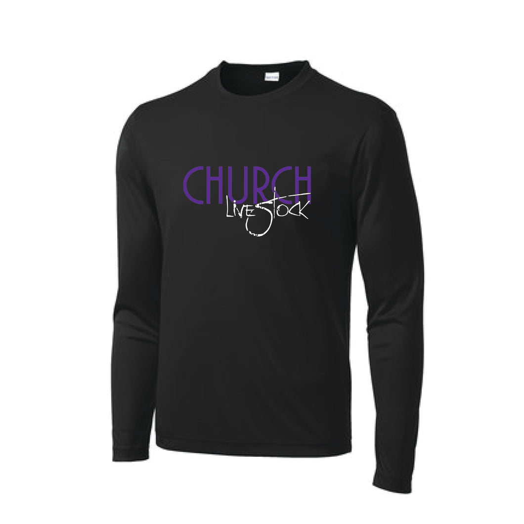 Church: Black Performance Long Sleeve