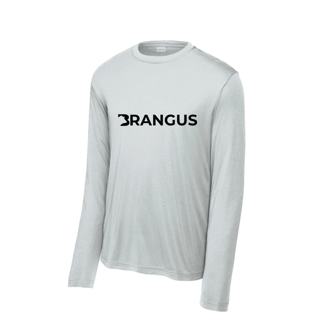 Brangus: Silver Long Sleeve Performance Shirt