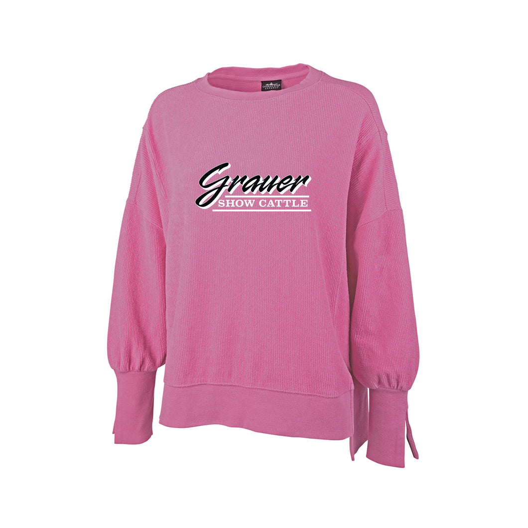 Grauer: Womens Split Crewneck