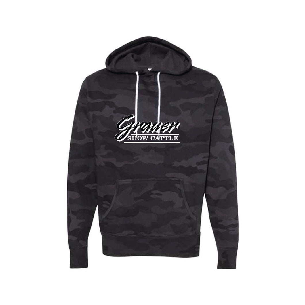 Grauer: Camo Hoodie