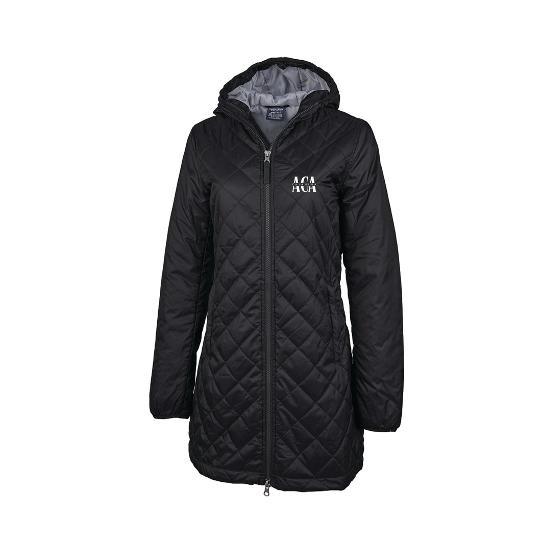 AJCA: Womens Quilted Hooded Jacket