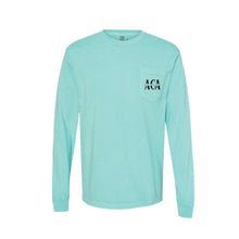 Load image into Gallery viewer, AJCA: Comfort Colors Front Pocket Long Sleeve T-shirt
