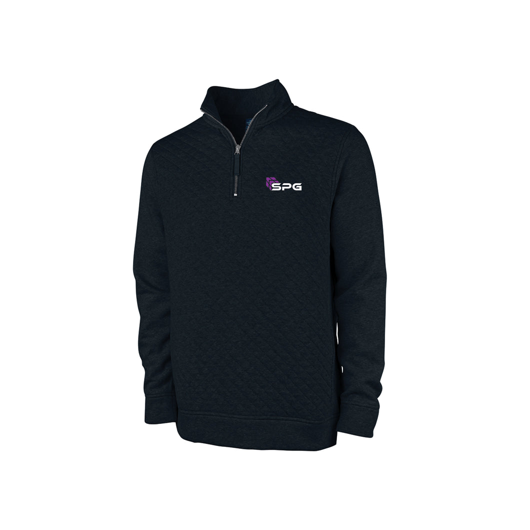 SPG: Diamond Quilted 1/4 Zip Pullover