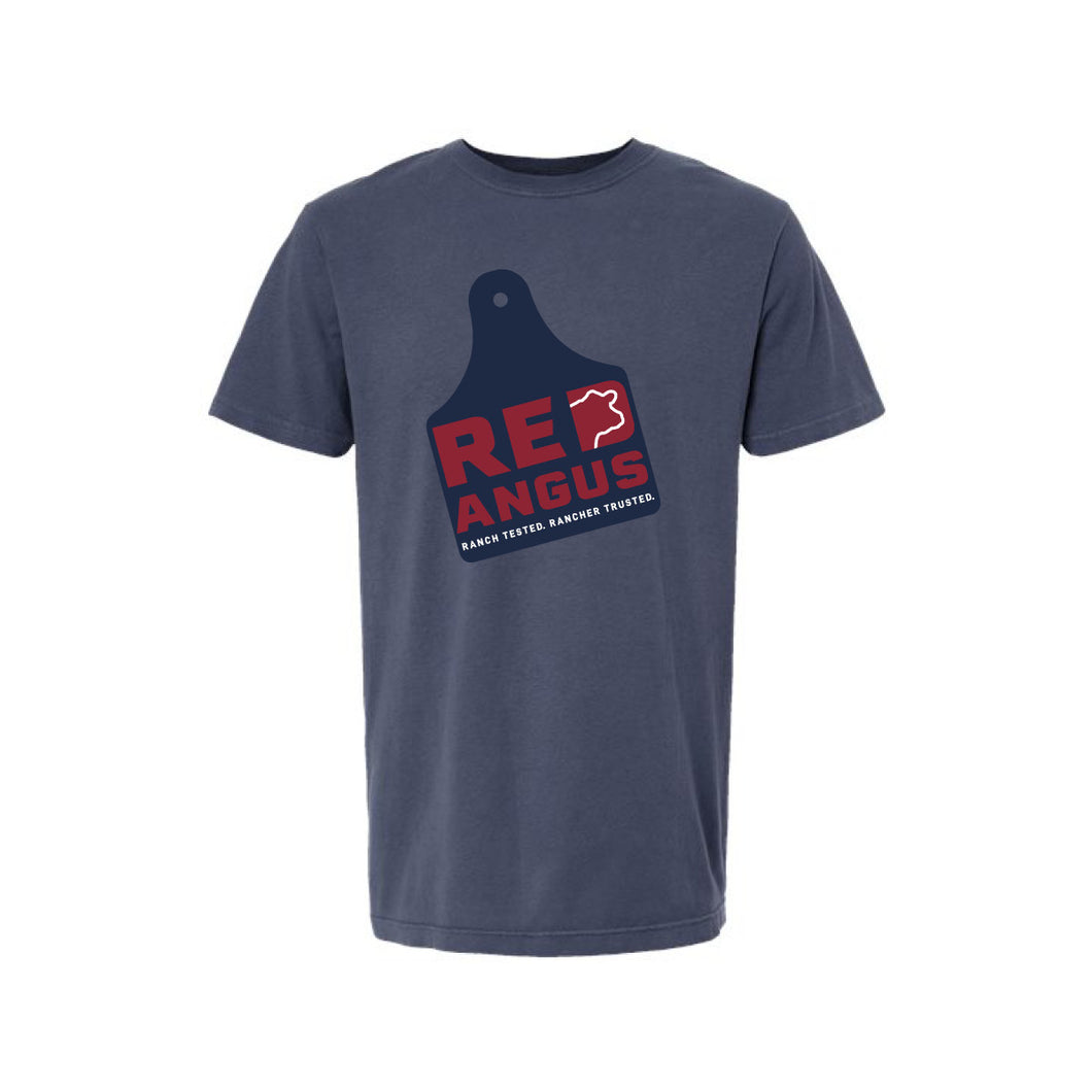Red Angus: Denim Blue Comfort Colors T-Shirt