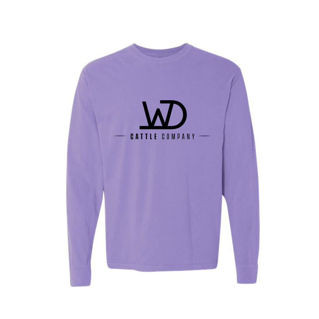 WD: Violet Comfort Colors Long Sleeve T-Shirt