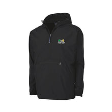 Load image into Gallery viewer, Clayton: Black 1/4 Zip Hooded Pullover
