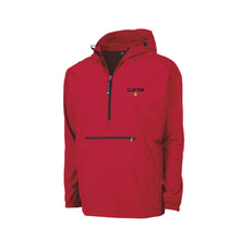 Load image into Gallery viewer, Clayton: Red 1/4 Zip Hooded Pullover
