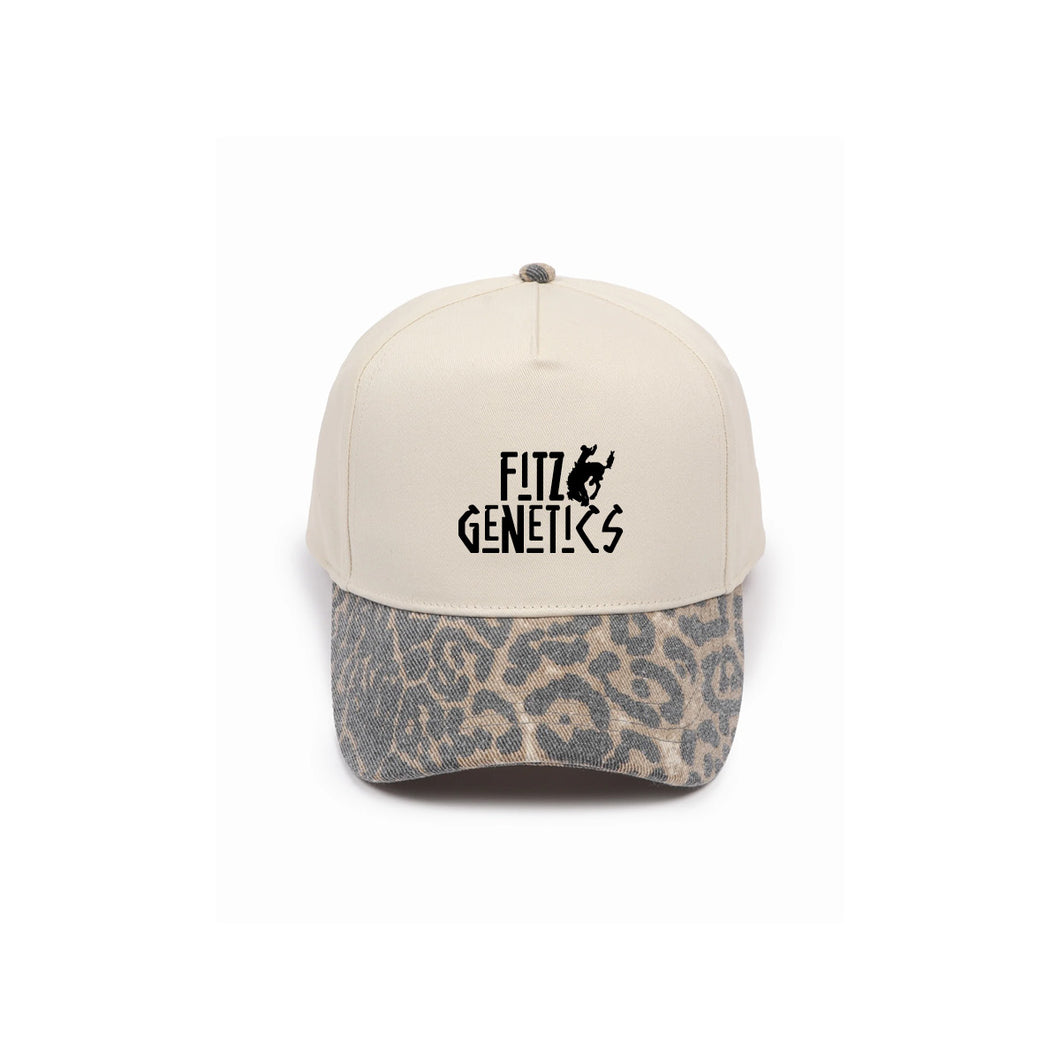 Fitz: Leopard Brim Baseball Cap