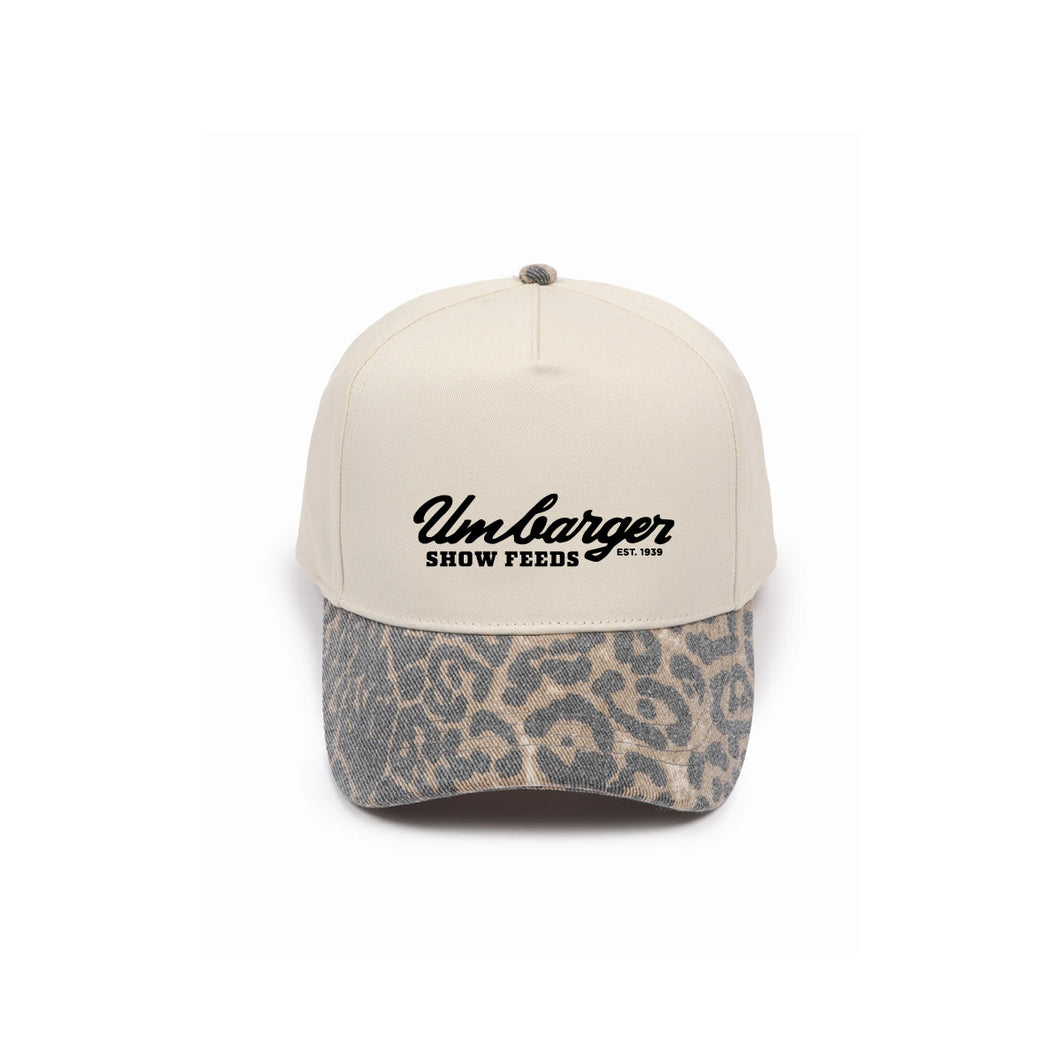 Umbarger: Leopard Brim Baseball Cap