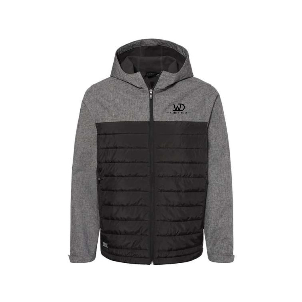 WD: Black Men's Soft Shell Puffer Jacket