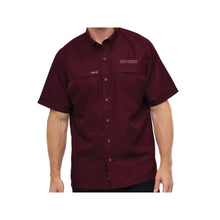 Load image into Gallery viewer, Red Angus: Maroon GameGuard Fishing Shirt
