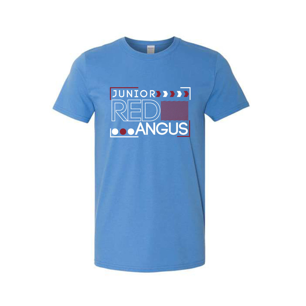 Red Angus: Blue Soft Style T-Shirt