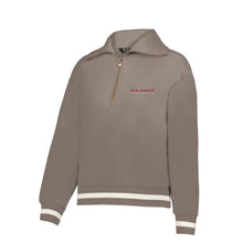 Load image into Gallery viewer, Red Angus: Ladies Tan 1/4 Zip Heritage Pullover
