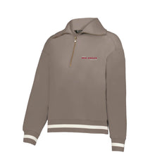 Load image into Gallery viewer, Red Angus: Ladies Tan 1/4 Zip Heritage Pullover
