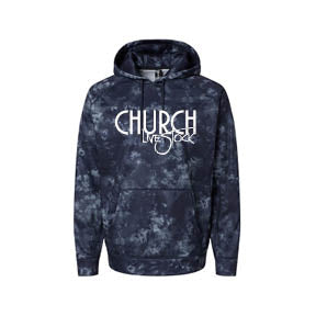 Church: Black Tie-Dye Performance Hoodie