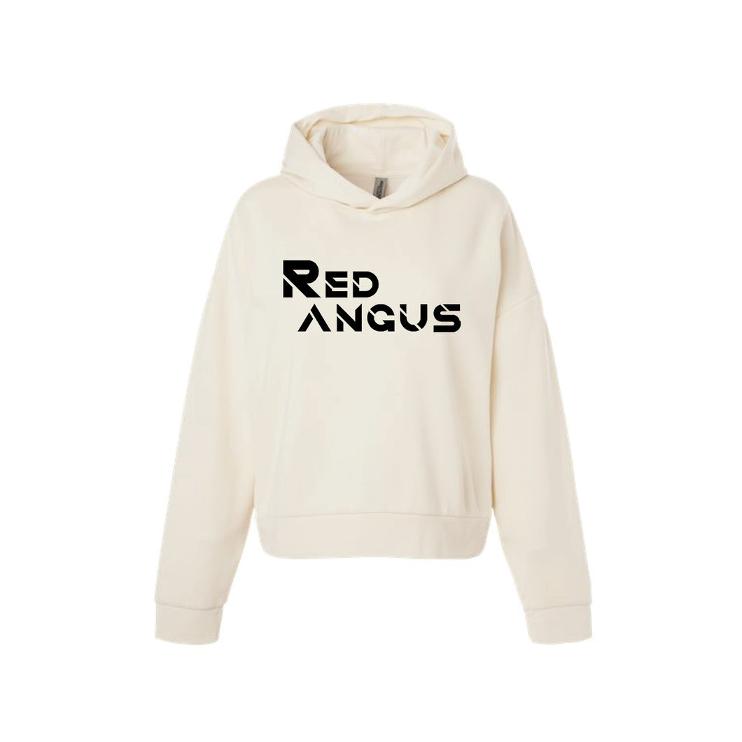 Red Angus: Women's Bone Hooded Sweatshirt