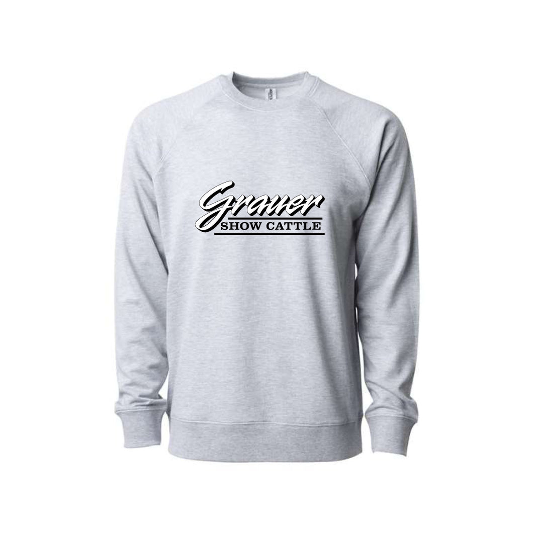 Grauer: Athletic Heather Crewneck Sweatshirt